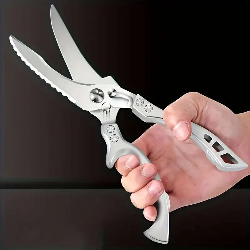 Upgraded stainless steel kitchen scissors