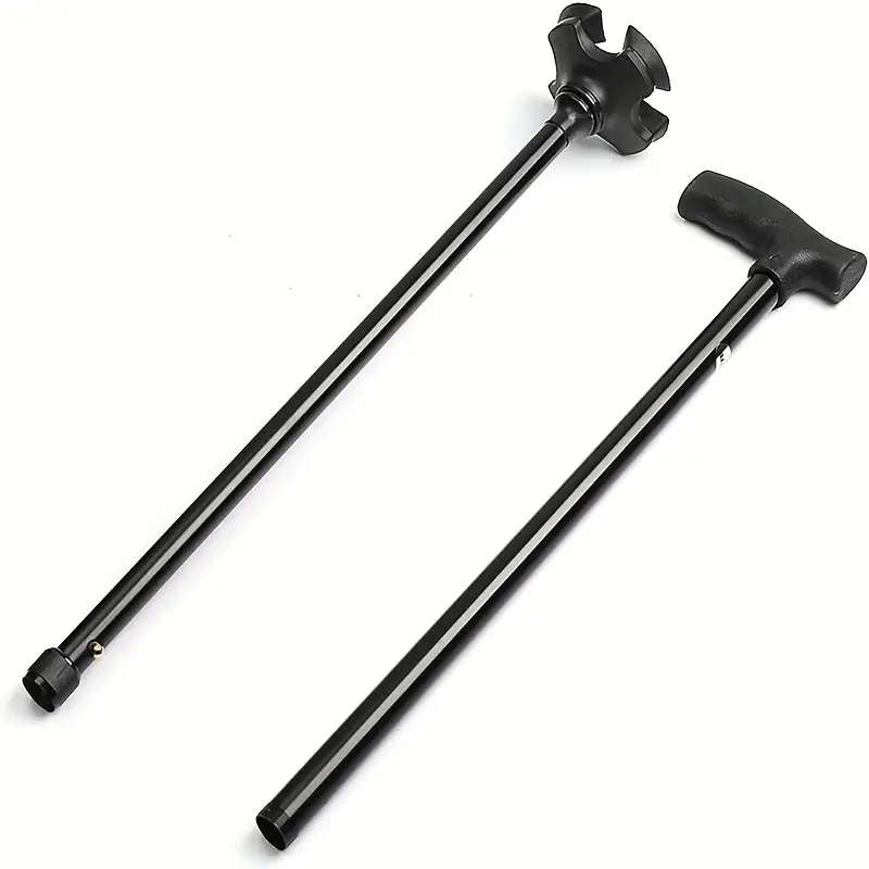 Aluminum adjustable telescopic height walking stick