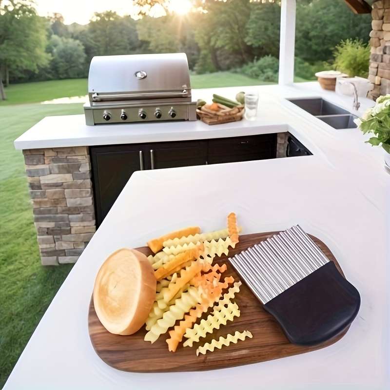 Stainless steel wavy knife, vegetable multi-purpose wavy knife, food safety kitchen knife, general purpose