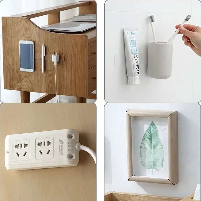 70pcs adhesive film hooks, strong adhesion, seamless, waterproof, easy to install, wall mount, home use