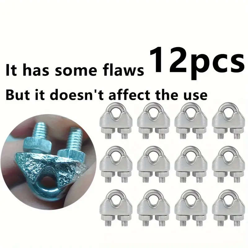 12 heavy duty M3 cable clamps