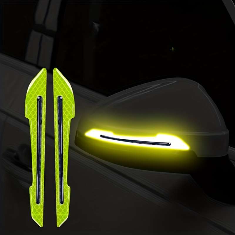 2-pack car rearview mirror reflective stickers