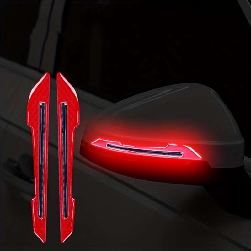2-pack car rearview mirror reflective stickers