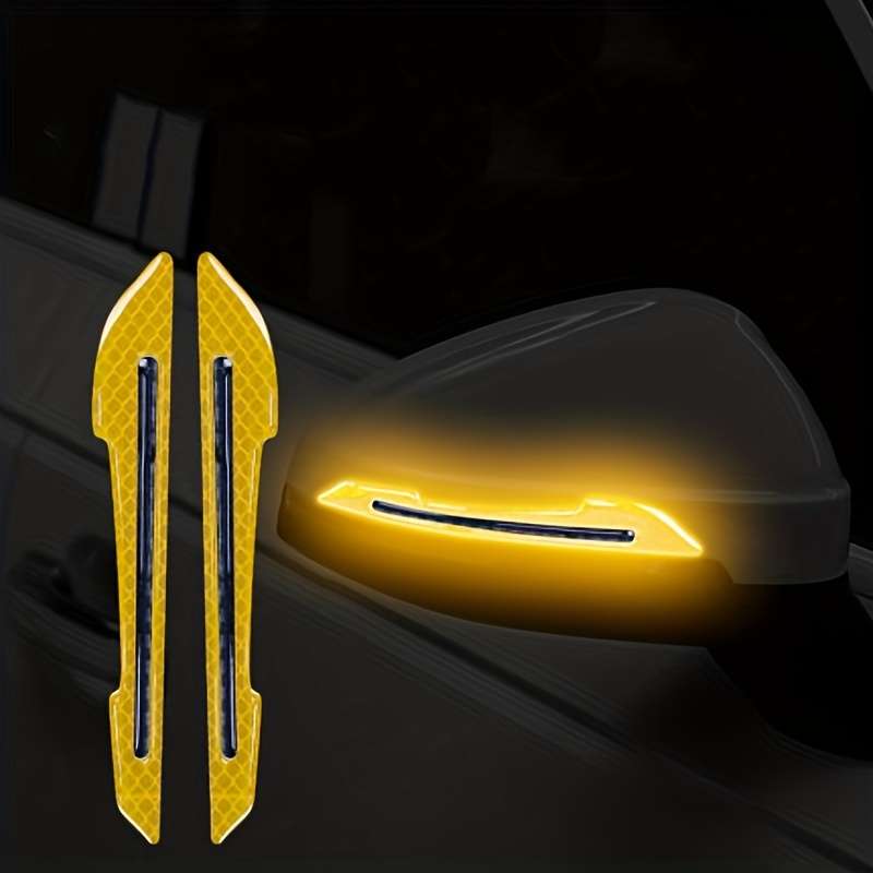 2-pack car rearview mirror reflective stickers