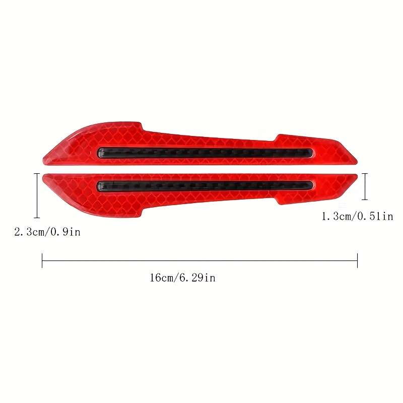 2-pack car rearview mirror reflective stickers