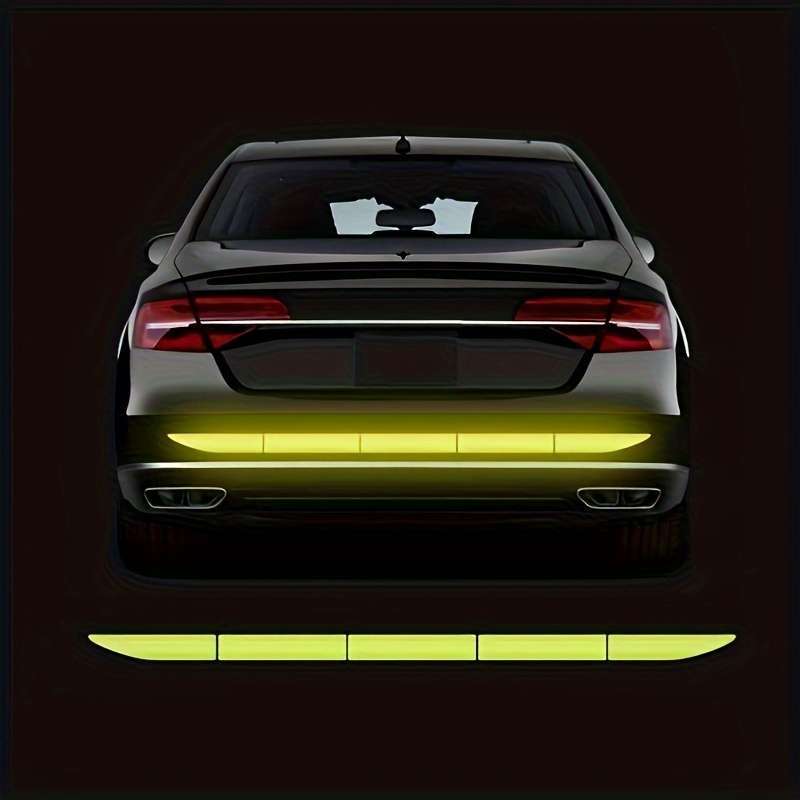 Car bumper reflective stickers