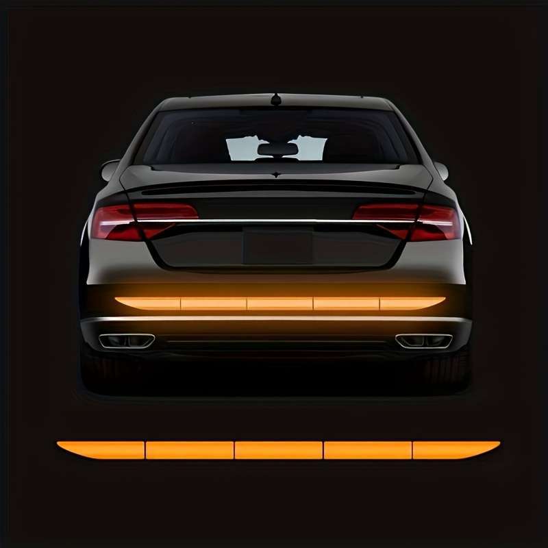 Car bumper reflective stickers