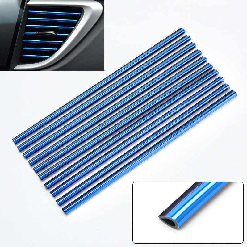 10 pieces 20cm Car air conditioning vent decorative strips