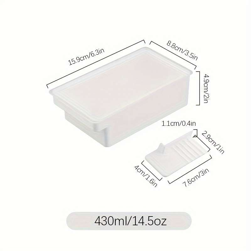 Multifunctional butter and cheese storage box (with lid)