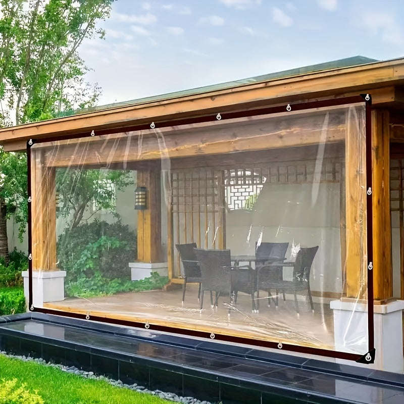 Waterproof UV Resistant Heavy Duty Clear Plastic Tarpaulin Size 1m x 2m