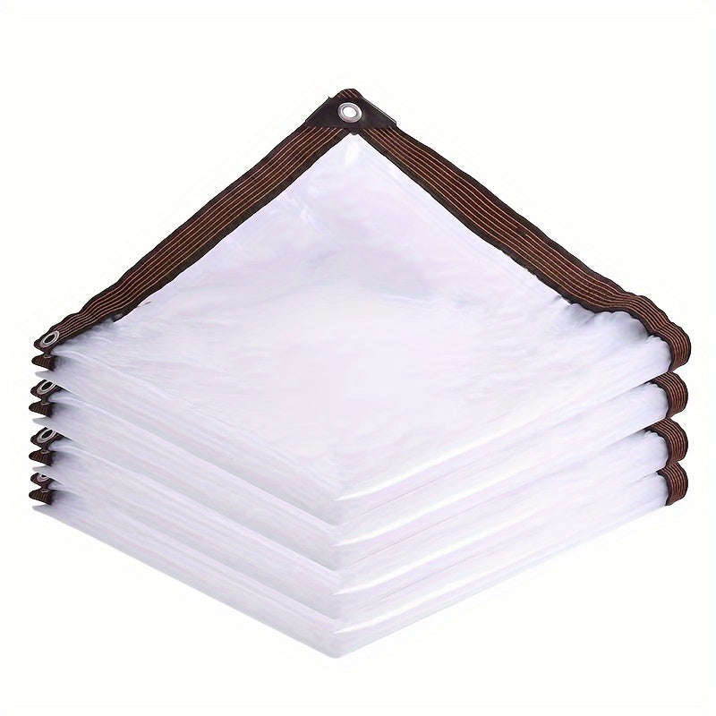 Waterproof UV Resistant Heavy Duty Clear Plastic Tarpaulin Size 1m x 2m