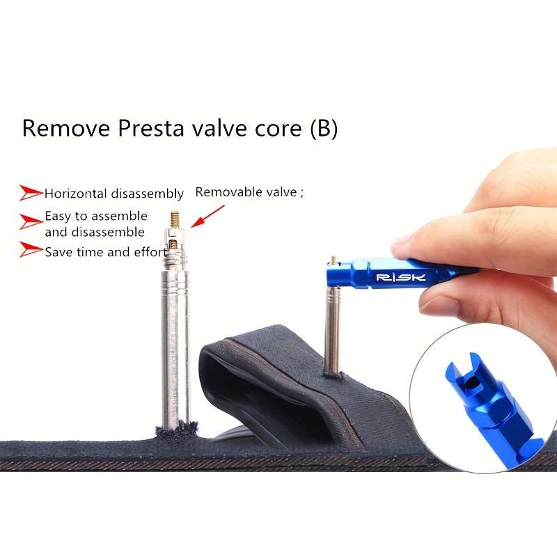 Bicycle valve core removal tool set