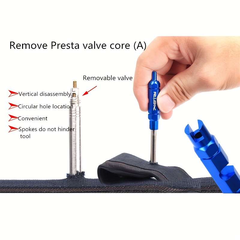Bicycle valve core removal tool set