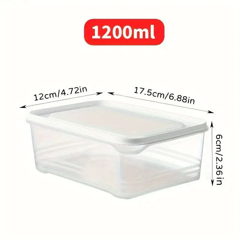 5-piece kitchen refrigerator storage box set (with lid)
