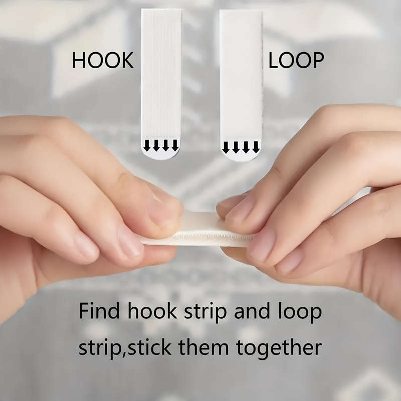 32-pack strong adhesive picture hanging strips with punch holes