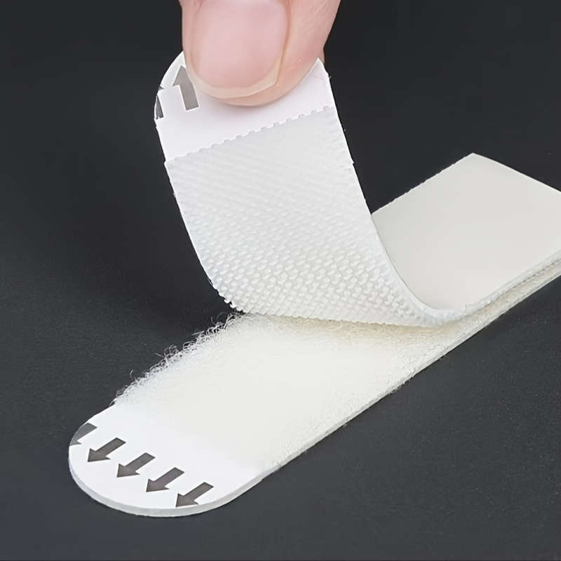 32-pack strong adhesive picture hanging strips with punch holes