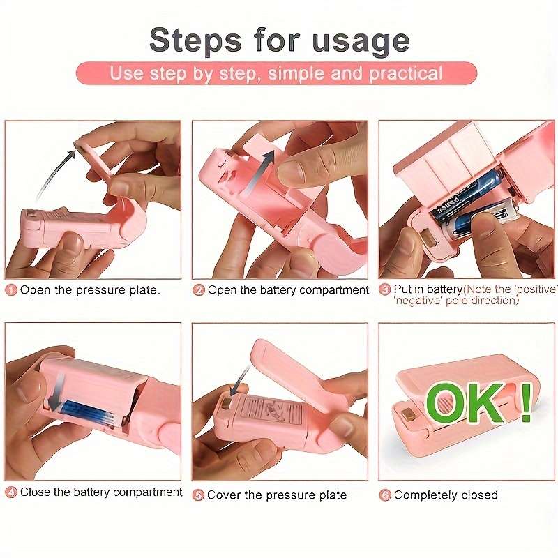 Compact Handheld Snack Bag Sealer (Random Colors)