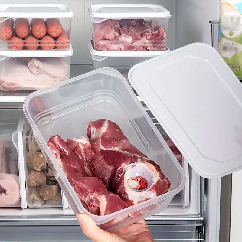 Set of 4 1200 ml refrigerator storage containers