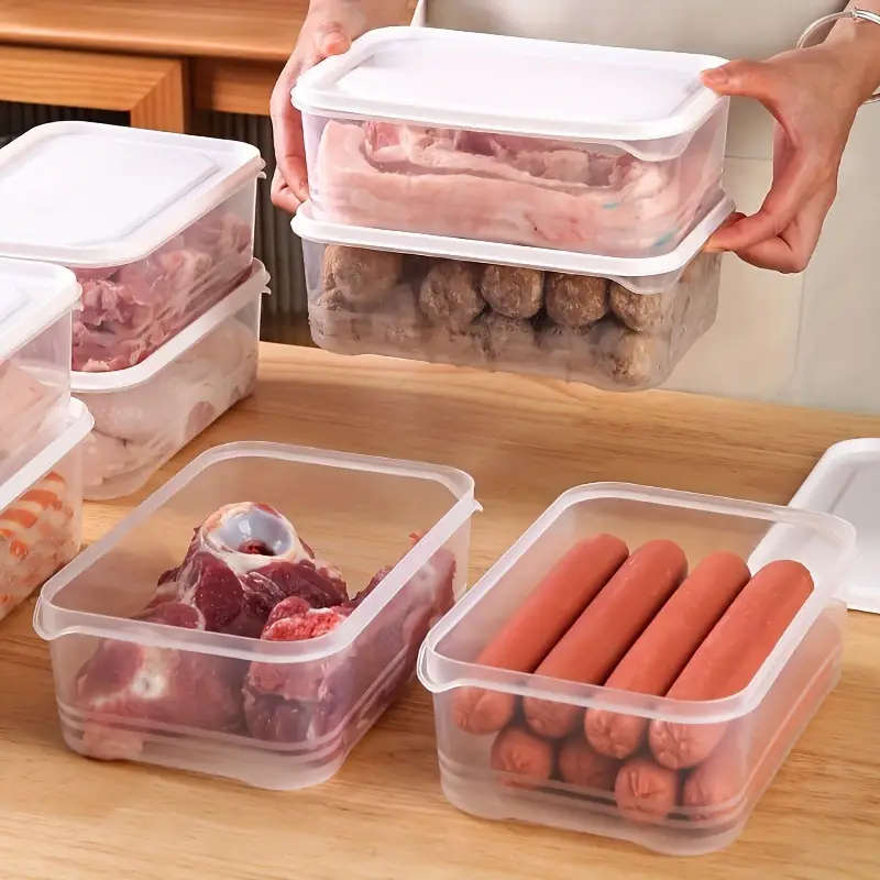 Set of 4 1200 ml refrigerator storage containers