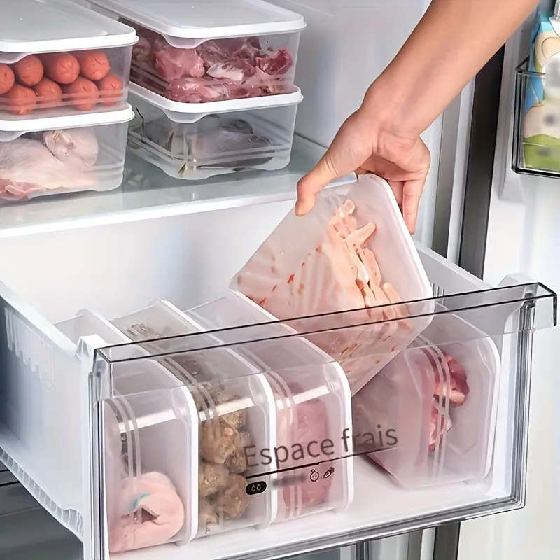 Set of 4 1200 ml refrigerator storage containers