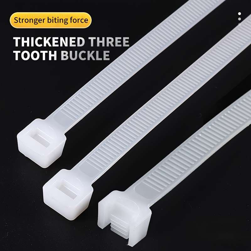 White nylon cable tie