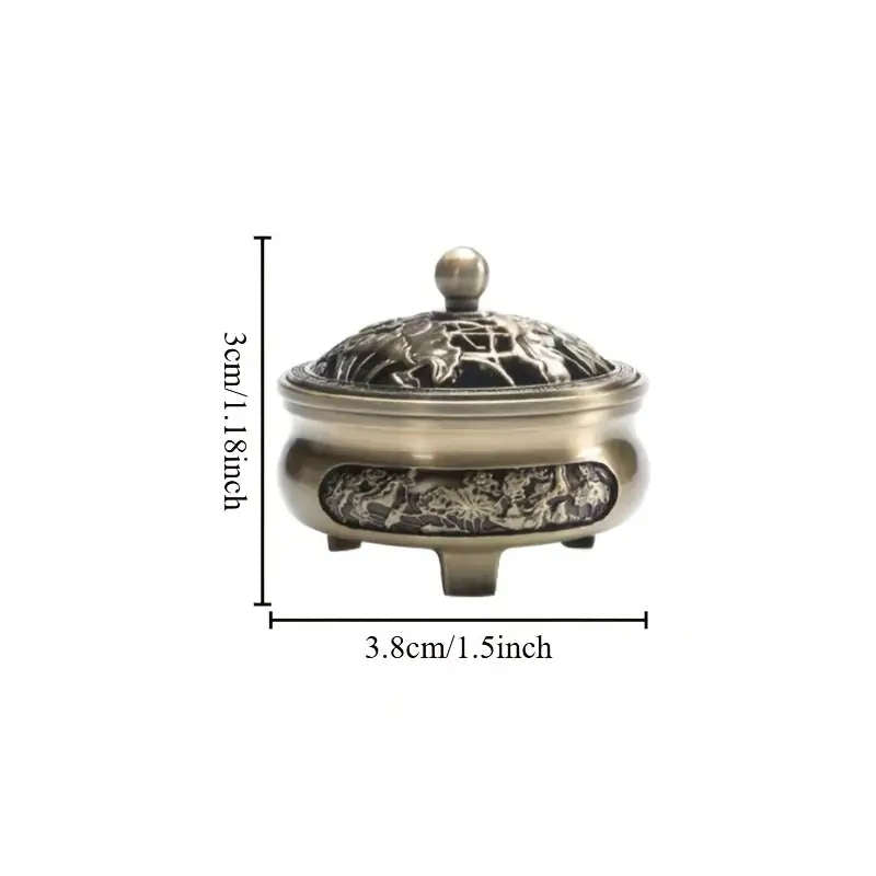 1 antique copper incense burner