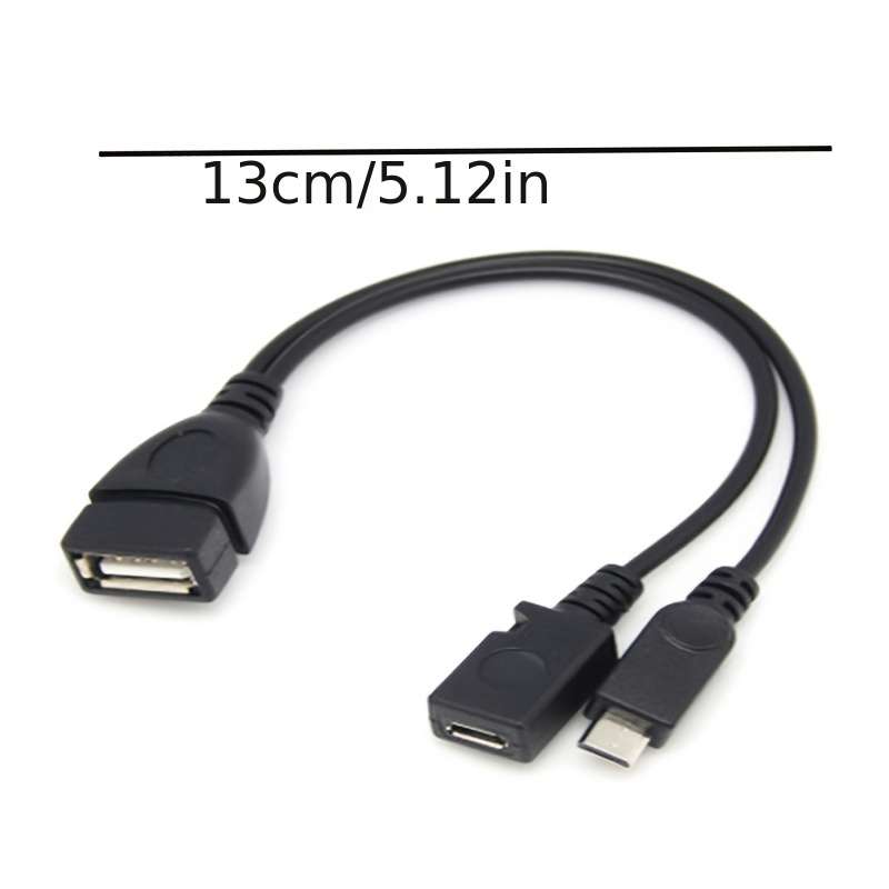 1 Pack OTG Cable USB Port Terminal Adapter for Fire TV 3rd 2nd Gen Fire Stick Samsung Galaxy S I