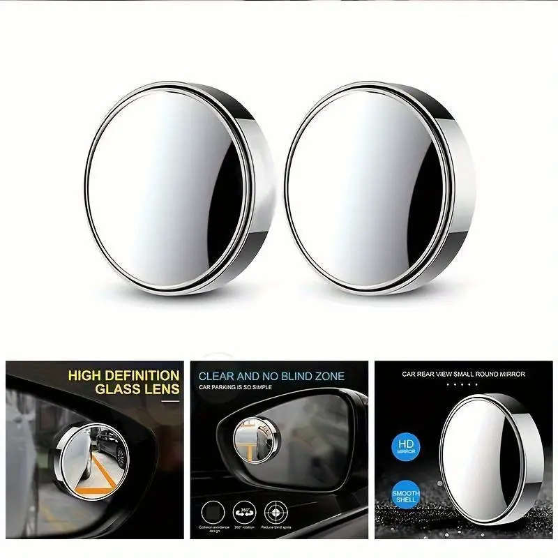 2 360 degree adjustable blind spot mirrors