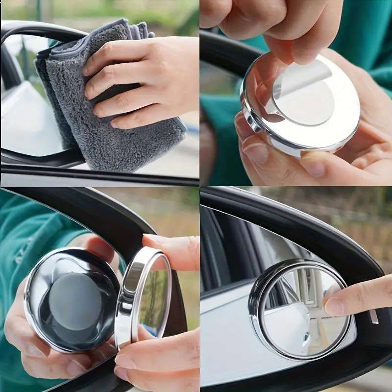 2 360 degree adjustable blind spot mirrors