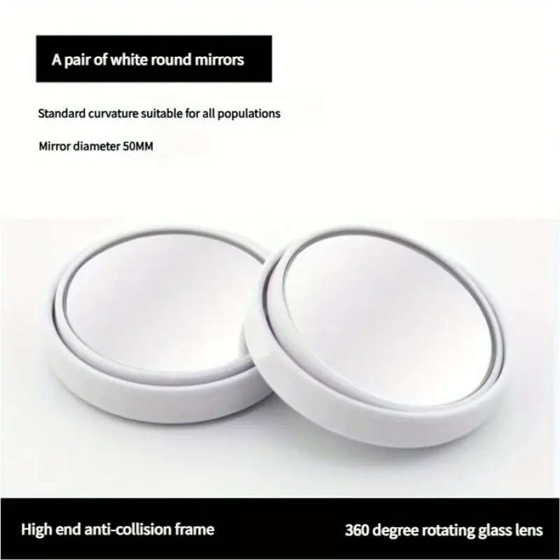 2 360 degree adjustable blind spot mirrors