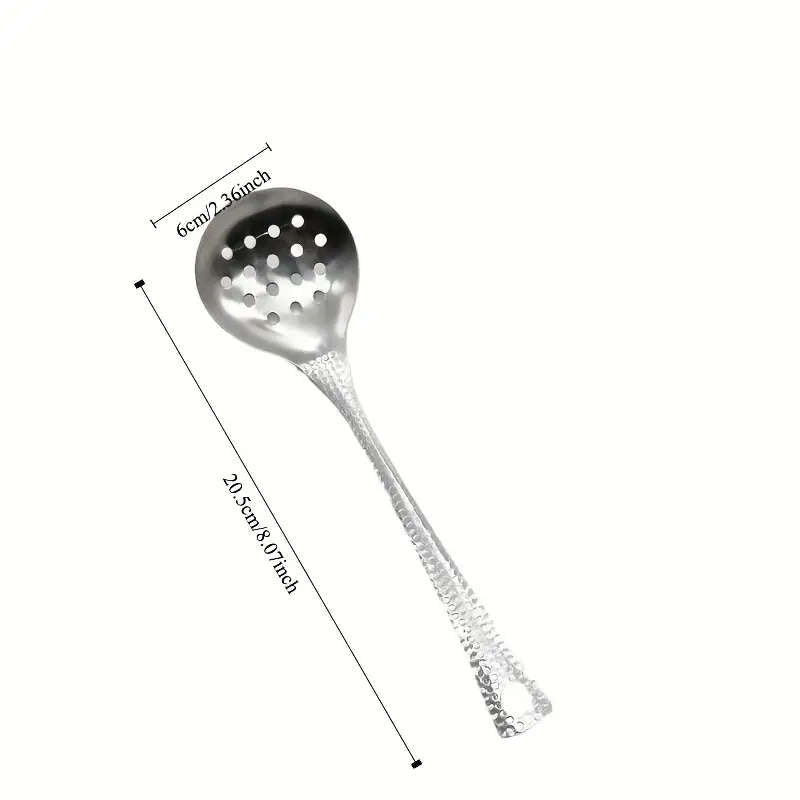 2-pack stainless steel hot pot spoon, soup spoon, colander