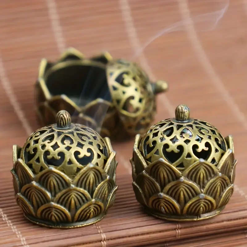 1 piece alloy metal incense holder
