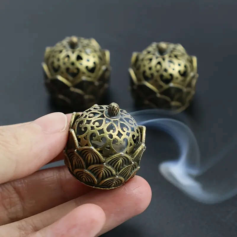 1 piece alloy metal incense holder