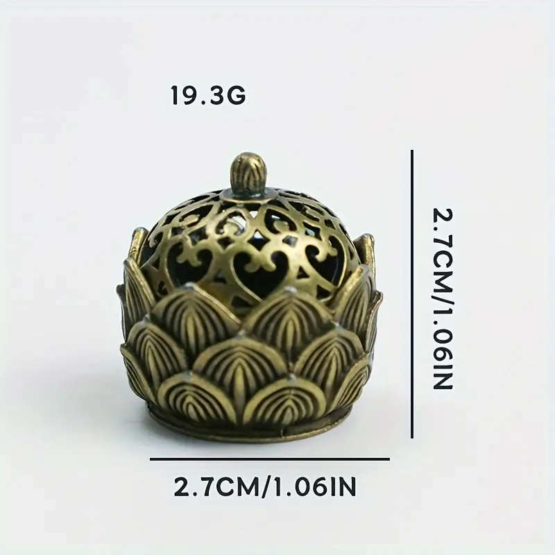 1 piece alloy metal incense holder