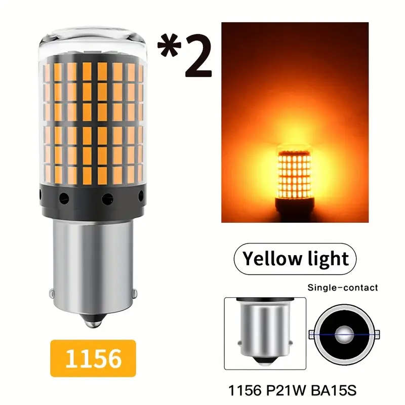2 LED car bulbs
