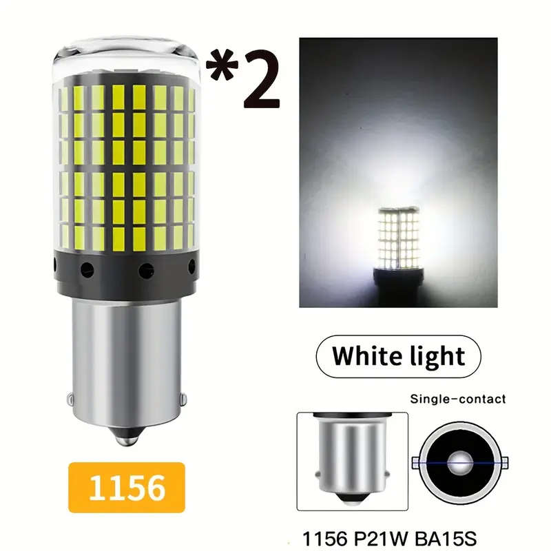 2 LED car bulbs