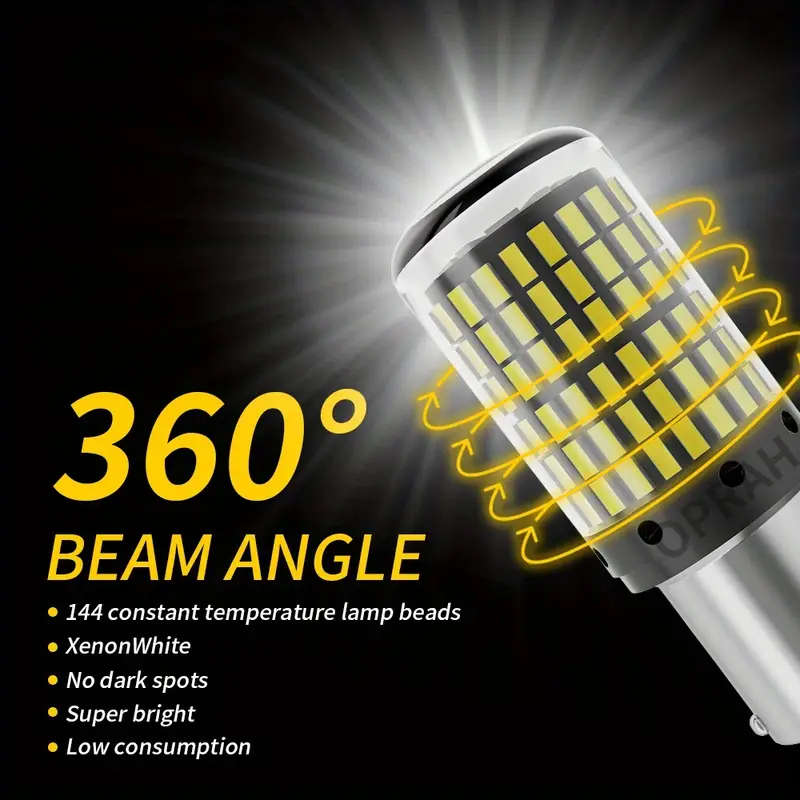 2 LED car bulbs