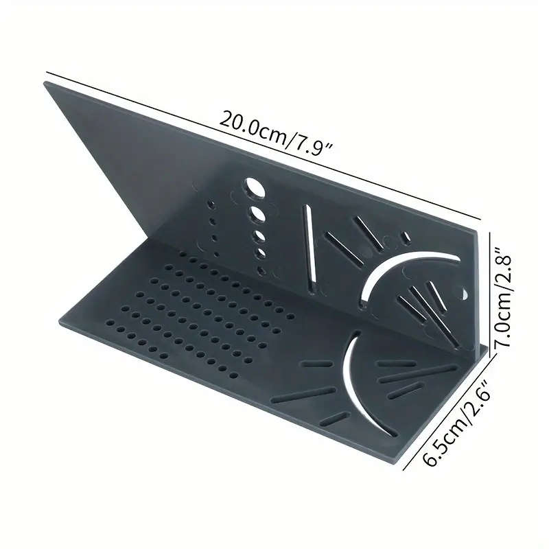 Woodworking Precision Linear Measurement Tool 3D Angle Ruler 45-90 Degree Marking Guide Durable