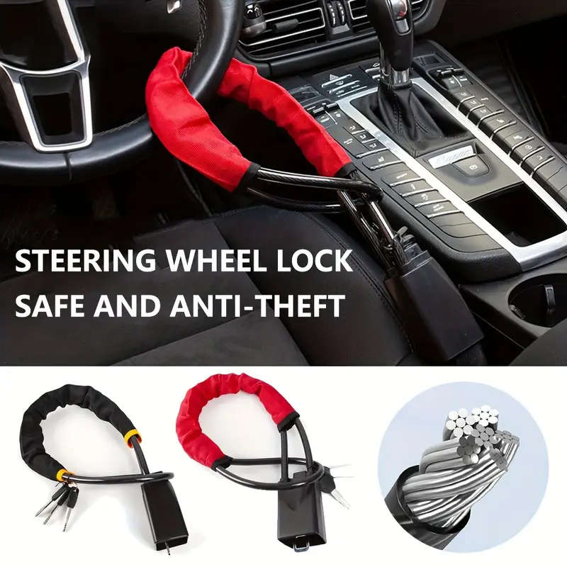 Cut-resistant steel anti-theft device