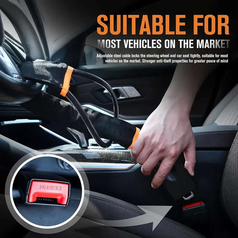 Cut-resistant steel anti-theft device