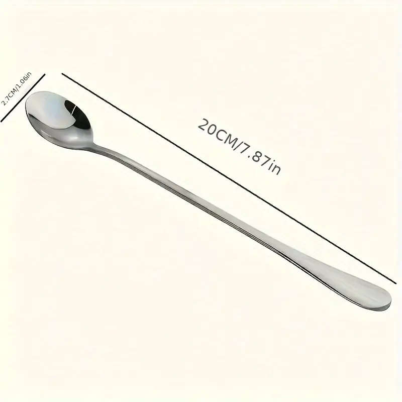 8-piece stainless steel spoon set