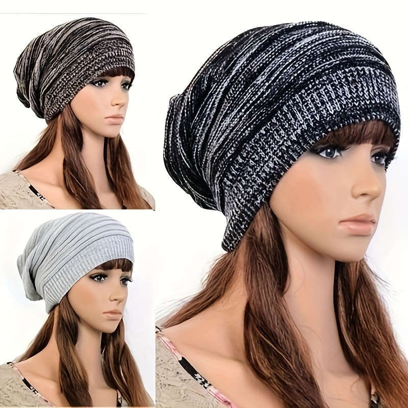Knitted ski hat