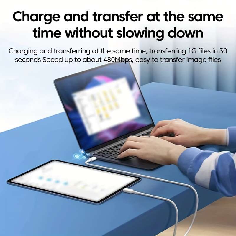 1pcs 120W 10A Dual Type-C Fast Charging Cable 100cm Compatible with iPhone 15 16 Pro MAX Samsung