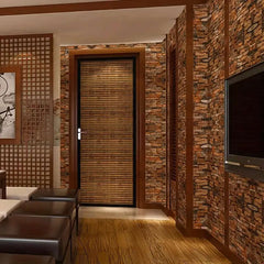 50 pieces of brick pattern self-adhesive 3D wall stickers