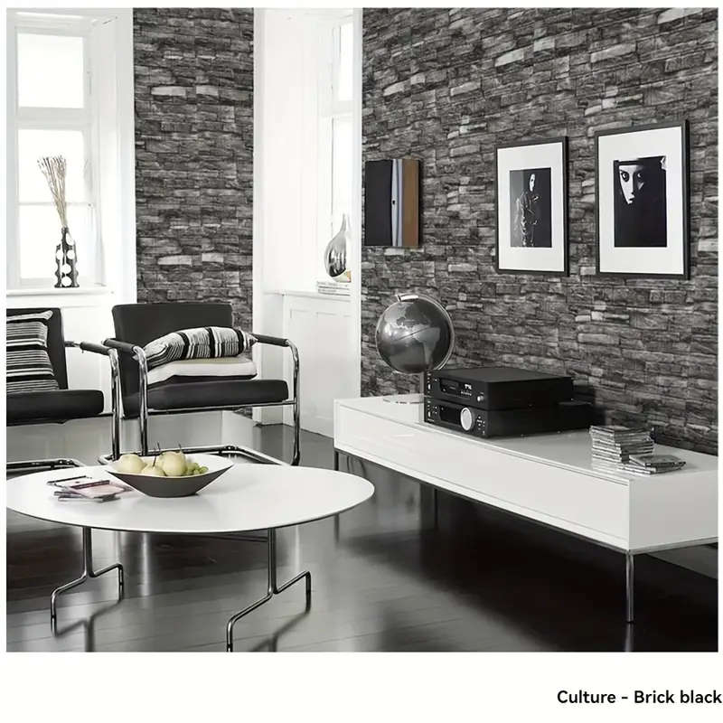 50 pieces of brick pattern self-adhesive 3D wall stickers