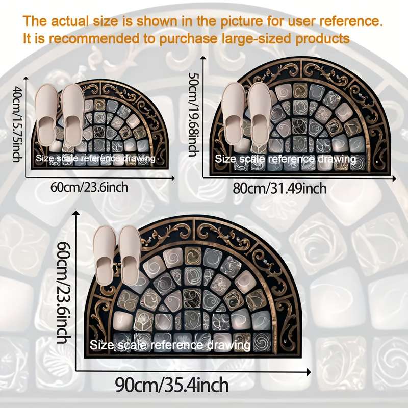 1 piece 50x80cm 19.7x31.5 inch floor mat