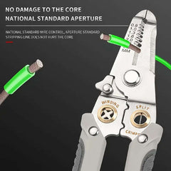 Heavy-duty stainless steel pliers and wire strippers