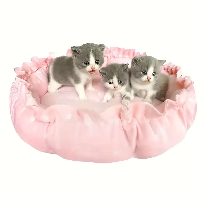 Comfy Pumpkin Themed Pet Bed (Small)