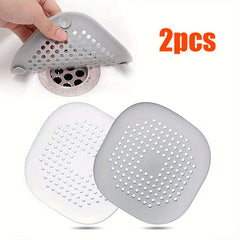 2 silicone drain protectors with suction cups