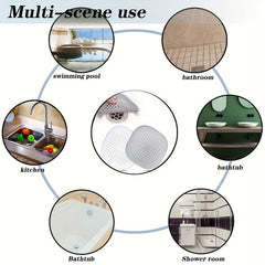 2 silicone drain protectors with suction cups